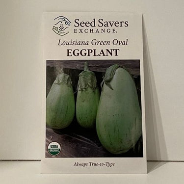 Organic Louisiana Green Oval Eggplant Seeds